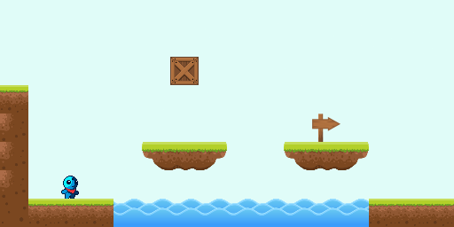 Screenshot of my implementation of a Super Mario game