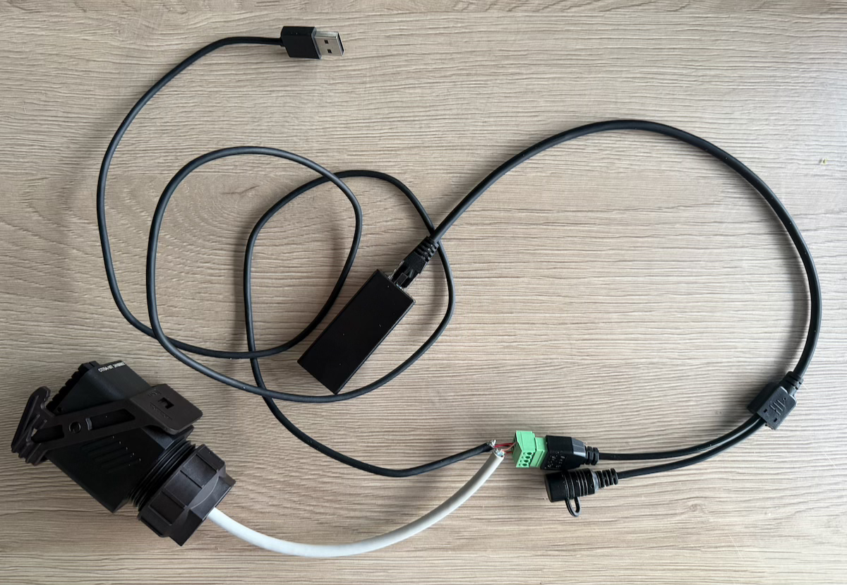 The completed cable