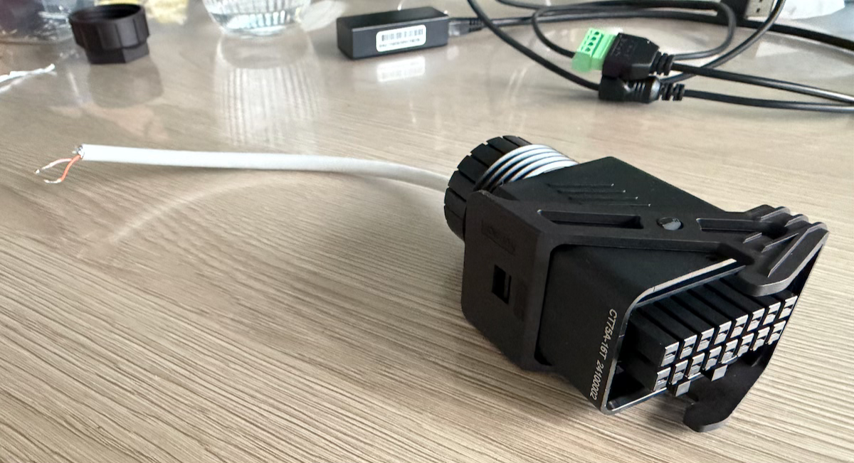 Everything put back together inside the signal cable
connector